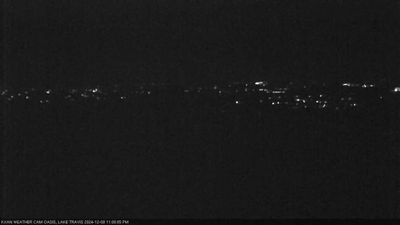 Lake Travis webcam, December 8, 2024 11:00 PM CT
