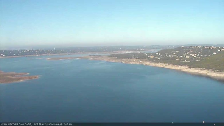 Lake Travis webcam, December 9, 2024 9:25 AM CT