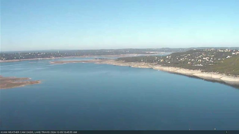 Lake Travis webcam, December 9, 2024 10:45 AM CT