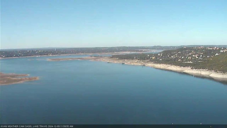 Lake Travis webcam, December 9, 2024 12:00 PM CT