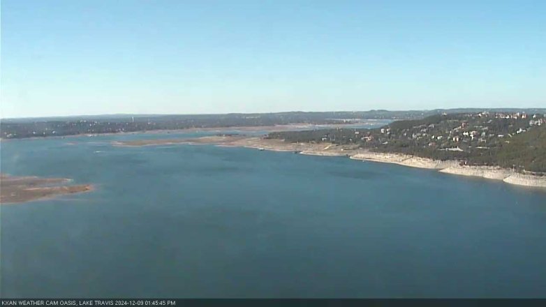 Lake Travis webcam, December 9, 2024 1:45 PM CT