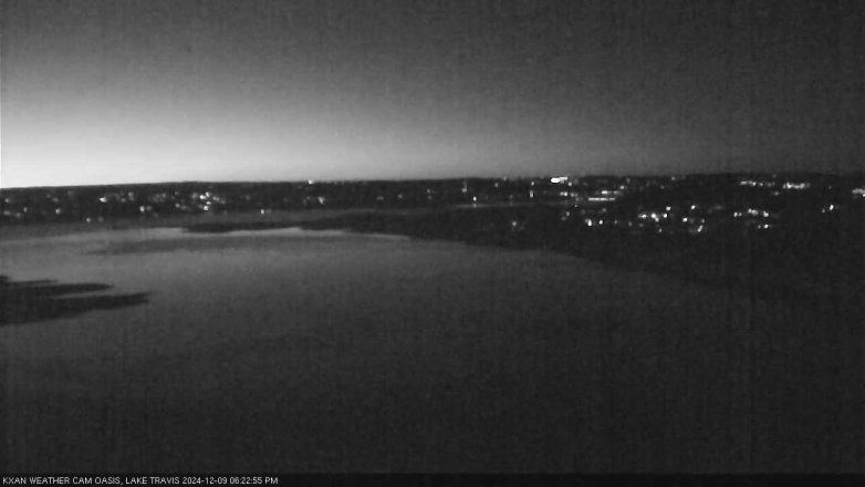Lake Travis webcam, December 9, 2024 6:25 PM CT