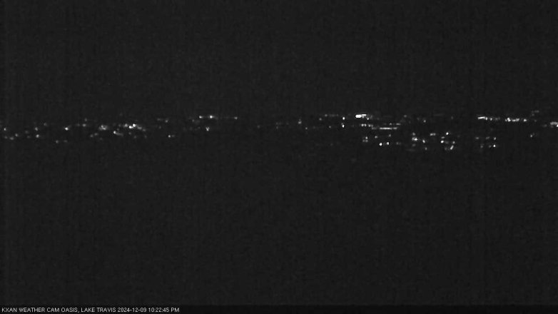 Lake Travis webcam, December 9, 2024 10:25 PM CT