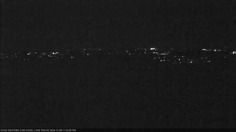 Lake Travis webcam, December 9, 2024 11:25 PM CT