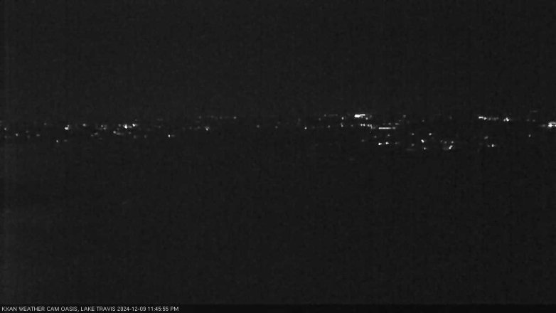 Lake Travis webcam, December 9, 2024 11:45 PM CT