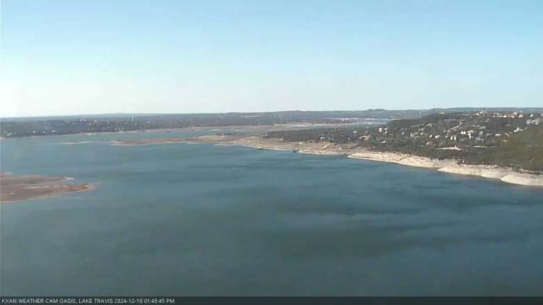 Lake Travis webcam, December 10, 2024 1:45 PM CT