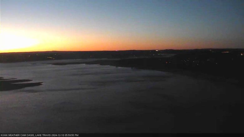 Lake Travis webcam, December 10, 2024 6:00 PM CT