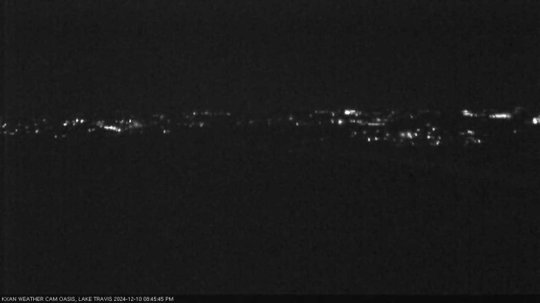 Lake Travis webcam, December 10, 2024 8:45 PM CT