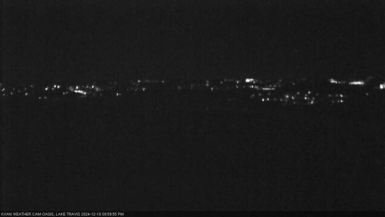 Lake Travis webcam, December 10, 2024 10:00 PM CT
