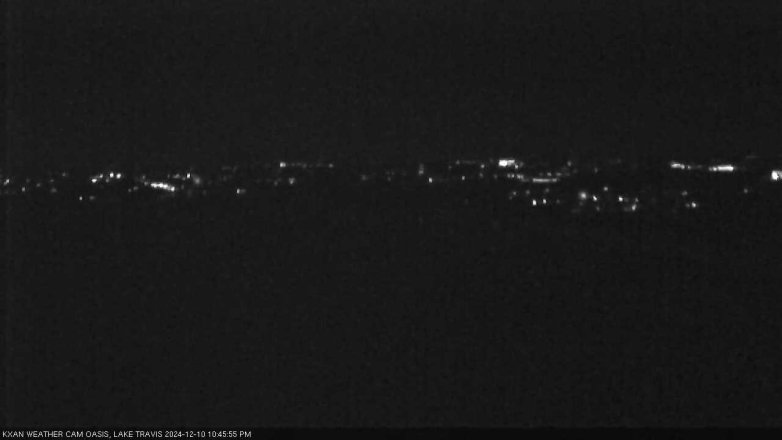 Lake Travis webcam, December 10, 2024 10:45 PM CT