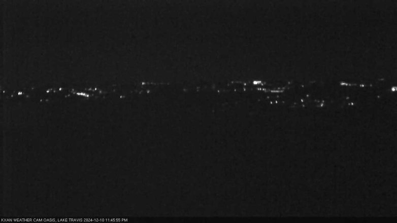 Lake Travis webcam, December 10, 2024 11:45 PM CT