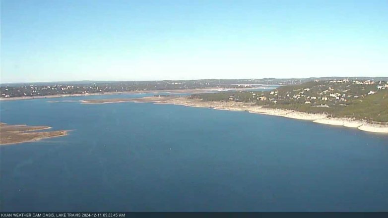 Lake Travis webcam, December 11, 2024 9:25 AM CT