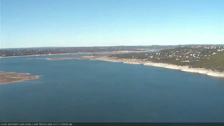 Lake Travis webcam, December 11, 2024 12:00 PM CT