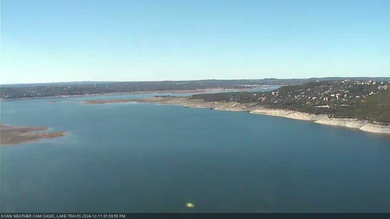 Lake Travis webcam, December 11, 2024 2:00 PM CT