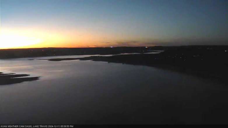 Lake Travis webcam, December 11, 2024 6:00 PM CT