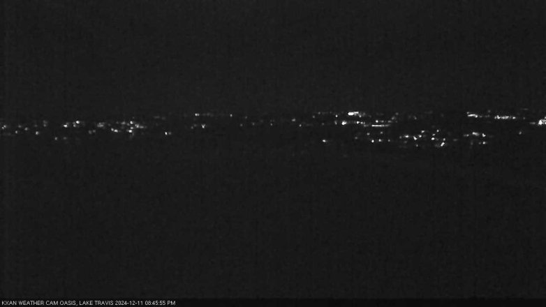 Lake Travis webcam, December 11, 2024 8:45 PM CT
