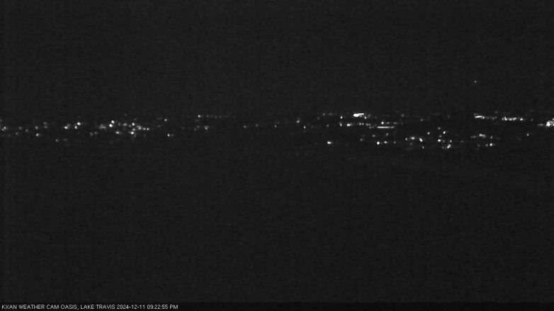 Lake Travis webcam, December 11, 2024 9:25 PM CT