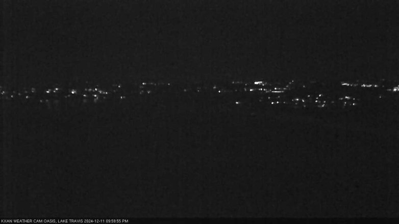 Lake Travis webcam, December 11, 2024 10:00 PM CT