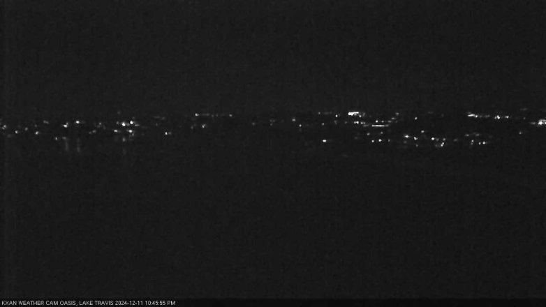 Lake Travis webcam, December 11, 2024 10:45 PM CT