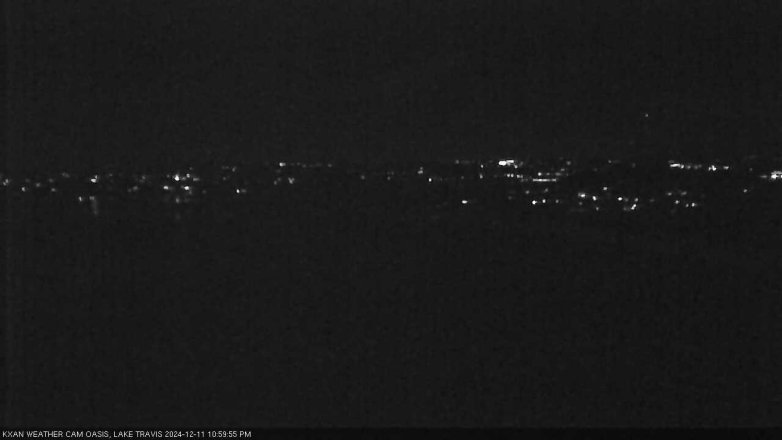 Lake Travis webcam, December 11, 2024 11:00 PM CT