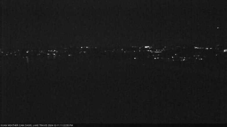 Lake Travis webcam, December 11, 2024 11:25 PM CT