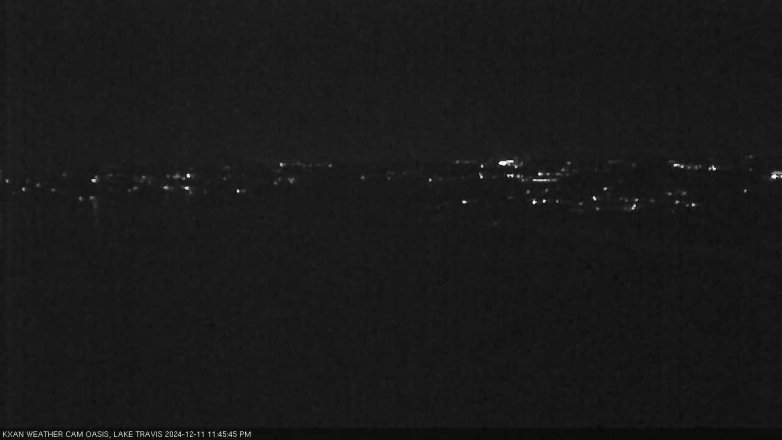 Lake Travis webcam, December 11, 2024 11:45 PM CT