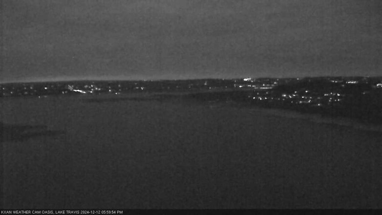 Lake Travis webcam, December 12, 2024 6:00 PM CT