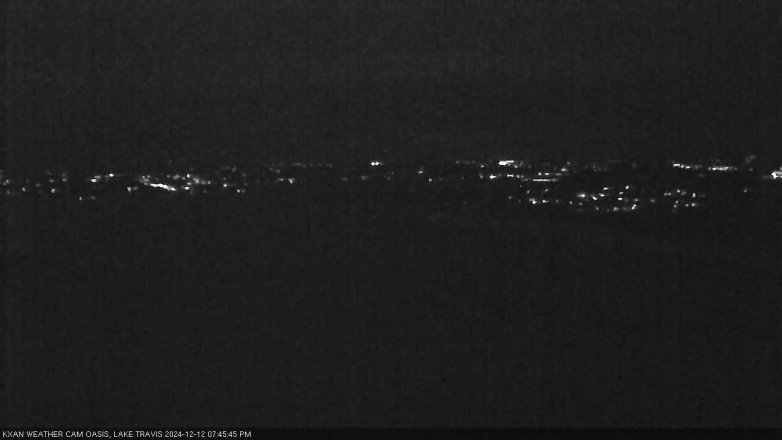 Lake Travis webcam, December 12, 2024 7:45 PM CT