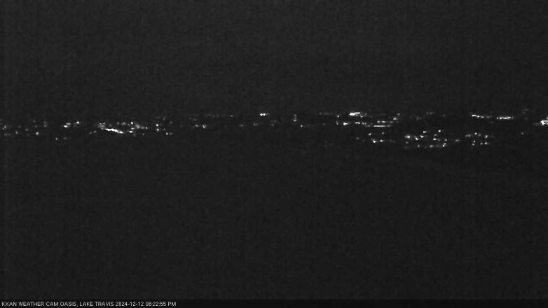 Lake Travis webcam, December 12, 2024 8:25 PM CT