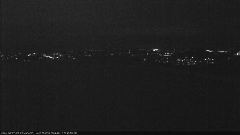 Lake Travis webcam, December 12, 2024 9:45 PM CT