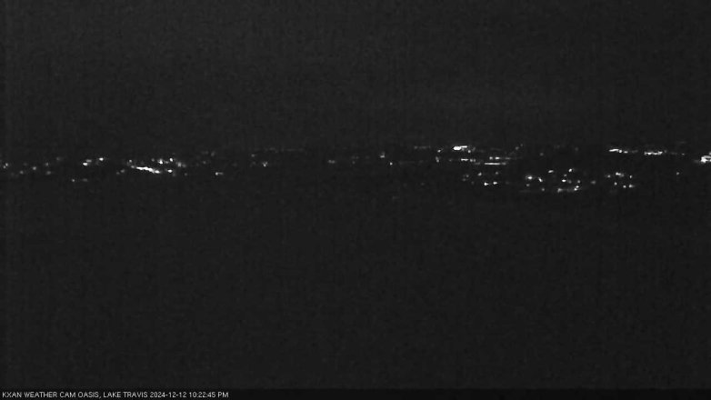 Lake Travis webcam, December 12, 2024 10:25 PM CT