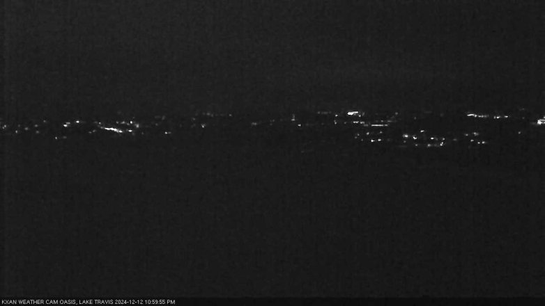 Lake Travis webcam, December 12, 2024 11:00 PM CT