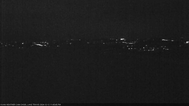 Lake Travis webcam, December 12, 2024 11:45 PM CT