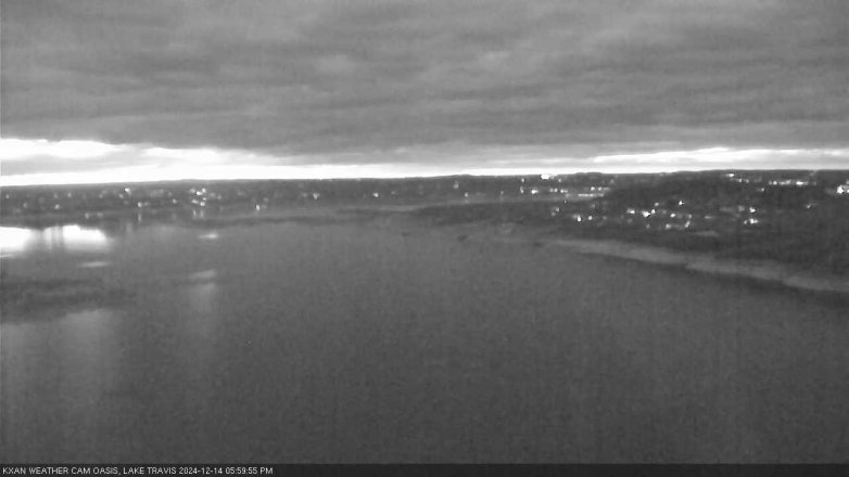 Lake Travis webcam, December 14, 2024 6:00 PM CT