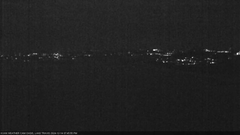 Lake Travis webcam, December 14, 2024 7:45 PM CT