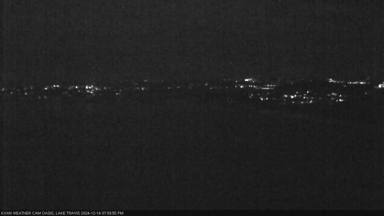 Lake Travis webcam, December 14, 2024 8:00 PM CT