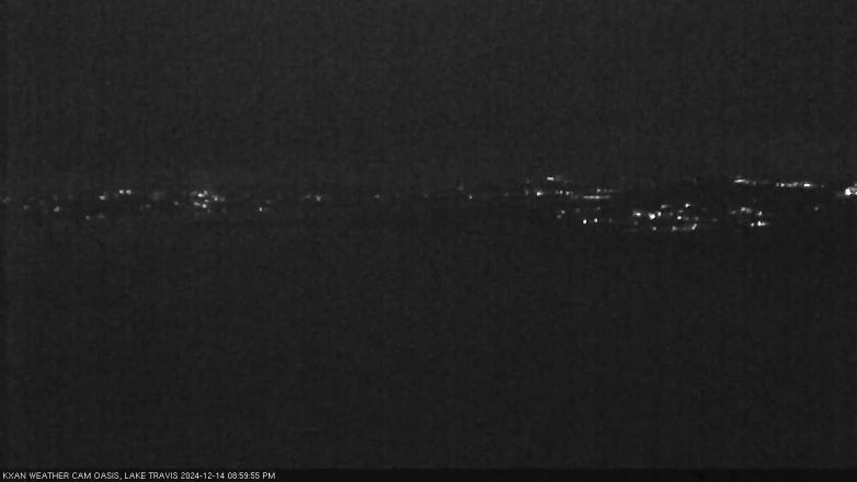 Lake Travis webcam, December 14, 2024 9:00 PM CT