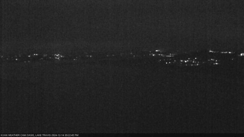 Lake Travis webcam, December 14, 2024 9:25 PM CT