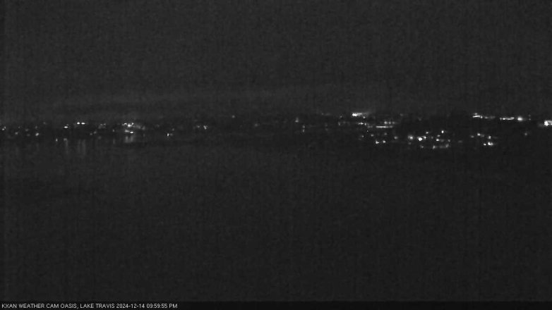 Lake Travis webcam, December 14, 2024 10:00 PM CT