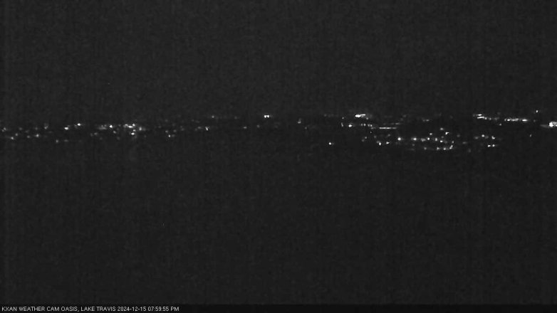 Lake Travis webcam, December 15, 2024 8:00 PM CT