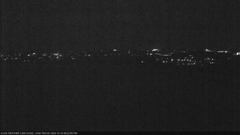Lake Travis webcam, December 15, 2024 8:25 PM CT