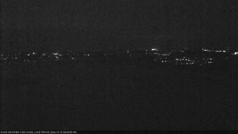Lake Travis webcam, December 15, 2024 9:45 PM CT