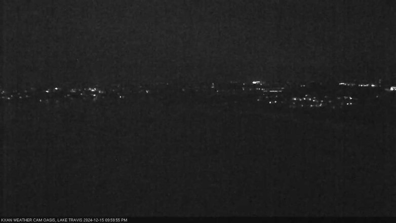 Lake Travis webcam, December 15, 2024 10:00 PM CT