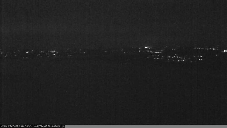 Lake Travis webcam, December 15, 2024 11:00 PM CT