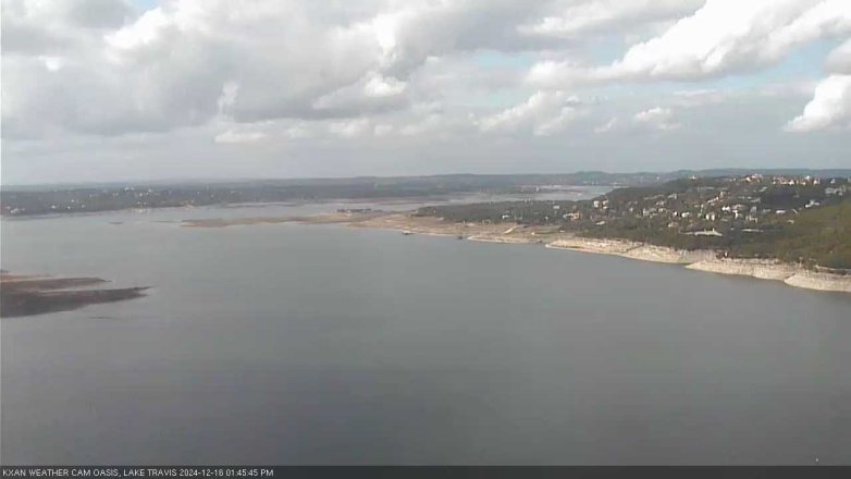 Lake Travis webcam, December 16, 2024 1:45 PM CT