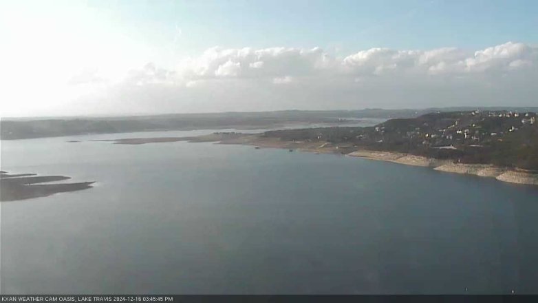 Lake Travis webcam, December 16, 2024 3:45 PM CT