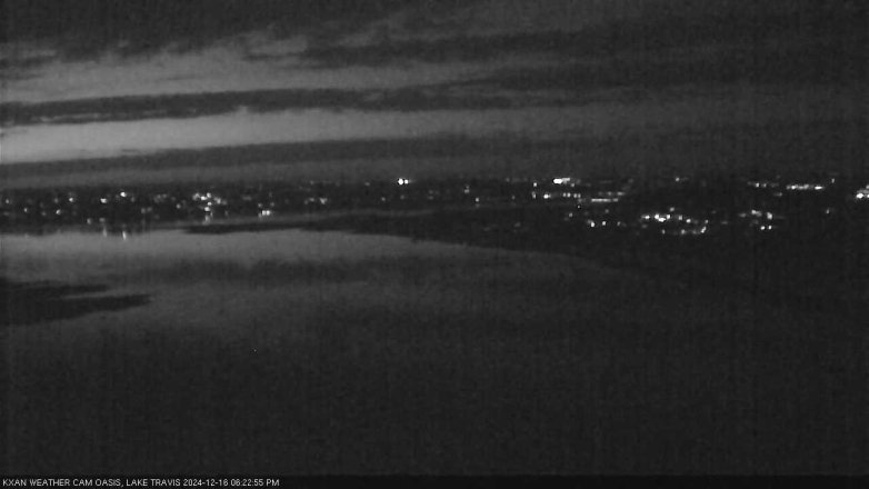 Lake Travis webcam, December 16, 2024 6:25 PM CT