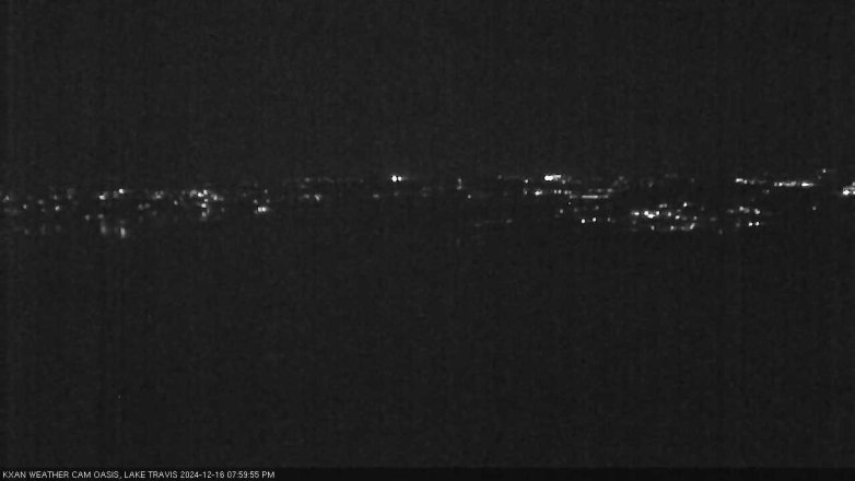 Lake Travis webcam, December 16, 2024 8:00 PM CT