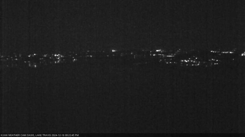 Lake Travis webcam, December 16, 2024 8:25 PM CT