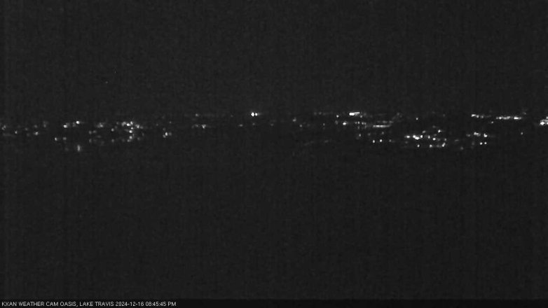 Lake Travis webcam, December 16, 2024 8:45 PM CT